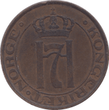 1932 NORWAY 5 ORE - WORLD COINS - Cambridgeshire Coins