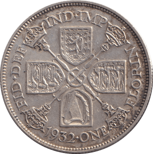1932 ONE FLORIN ( GVF ) - WORLD COINS - Cambridgeshire Coins