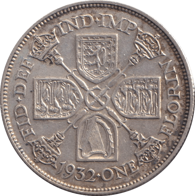 1932 ONE FLORIN ( GVF ) - WORLD COINS - Cambridgeshire Coins