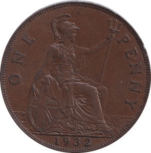 1932 PENNY ( EF ) - PENNY - Cambridgeshire Coins