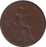 1932 PENNY ( EF ) - PENNY - Cambridgeshire Coins