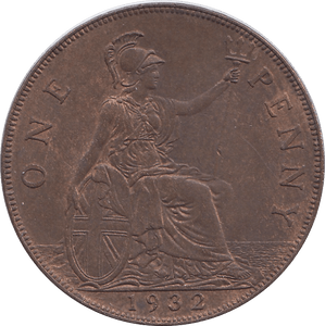 1932 PENNY ( UNC ) - Penny - Cambridgeshire Coins