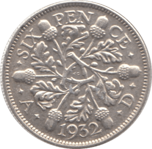 1932 SIXPENCE ( AUNC ) - Sixpence - Cambridgeshire Coins