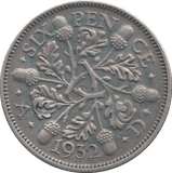 1932 SIXPENCE ( EF ) - WORLD COINS - Cambridgeshire Coins