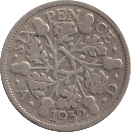 1932 SIXPENCE ( FINE ) - SIXPENCE - Cambridgeshire Coins