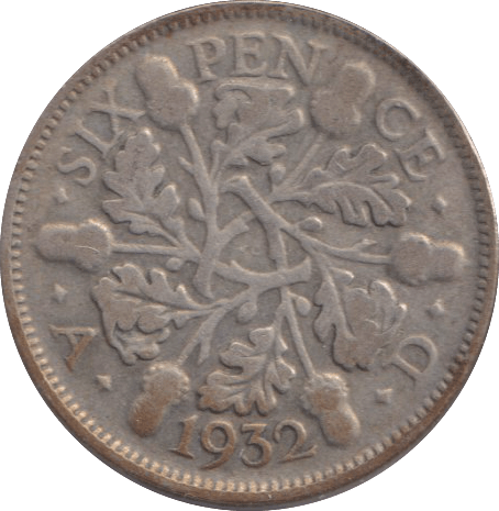 1932 SIXPENCE ( GF ) - SIXPENCE - Cambridgeshire Coins