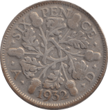 1932 SIXPENCE ( GF ) - SIXPENCE - Cambridgeshire Coins