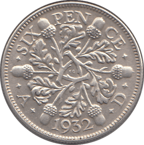 1932 SIXPENCE ( GVF ) - SIXPENCE - Cambridgeshire Coins