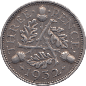 1932 THREEPENCE ( FINE ) - THREEPENCE - Cambridgeshire Coins