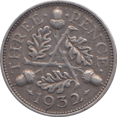 1932 THREEPENCE ( FINE ) - THREEPENCE - Cambridgeshire Coins