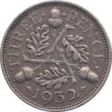 1932 THREEPENCE ( FINE ) - THREEPENCE - Cambridgeshire Coins