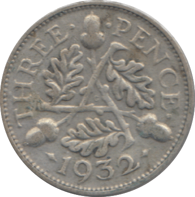 1932 THREEPENCE ( FINE ) - THREEPENCE - Cambridgeshire Coins