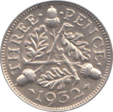 1932 THREEPENCE ( UNC ) - THREEPENCE - Cambridgeshire Coins