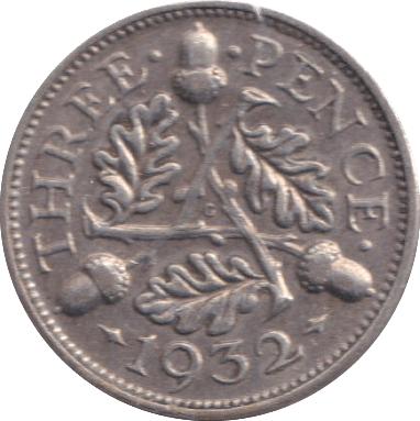 1932 THREEPENCE ( VF ) - THREEPENCE - Cambridgeshire Coins