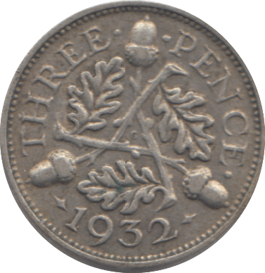 1932 THREEPENCE ( VF ) - THREEPENCE - Cambridgeshire Coins