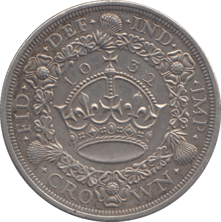 1932 WREATH CROWN ( GVF ) - CROWN - Cambridgeshire Coins