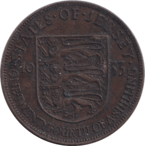 1933 1/24 OF A SHILLING JERSEY - WORLD COINS - Cambridgeshire Coins