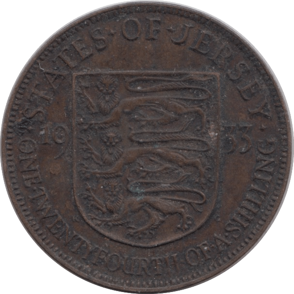 1933 1/24 SHILLING JERSEY - PENNY - Cambridgeshire Coins
