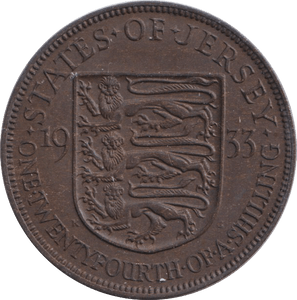 1933 1/24 SHILLING - PENNY - Cambridgeshire Coins