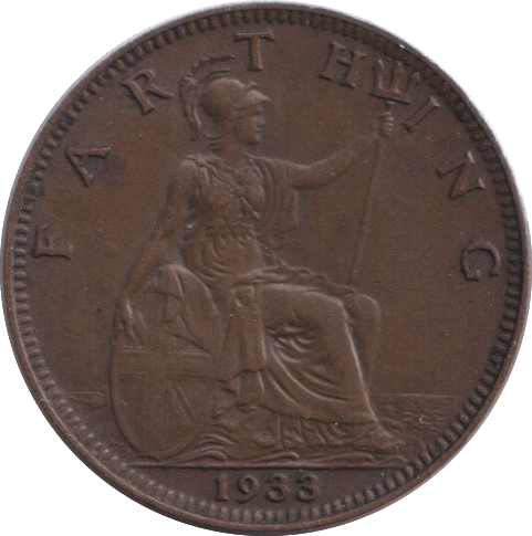 1933 FARTHING ( UNC ) - FARTHING - Cambridgeshire Coins