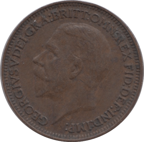 1933 FARTHING ( VF ) - Farthing - Cambridgeshire Coins