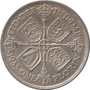 1933 FLORIN ( AUNC ) - FLORIN - Cambridgeshire Coins