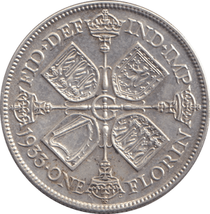 1933 FLORIN ( EF ) - FLORIN - Cambridgeshire Coins