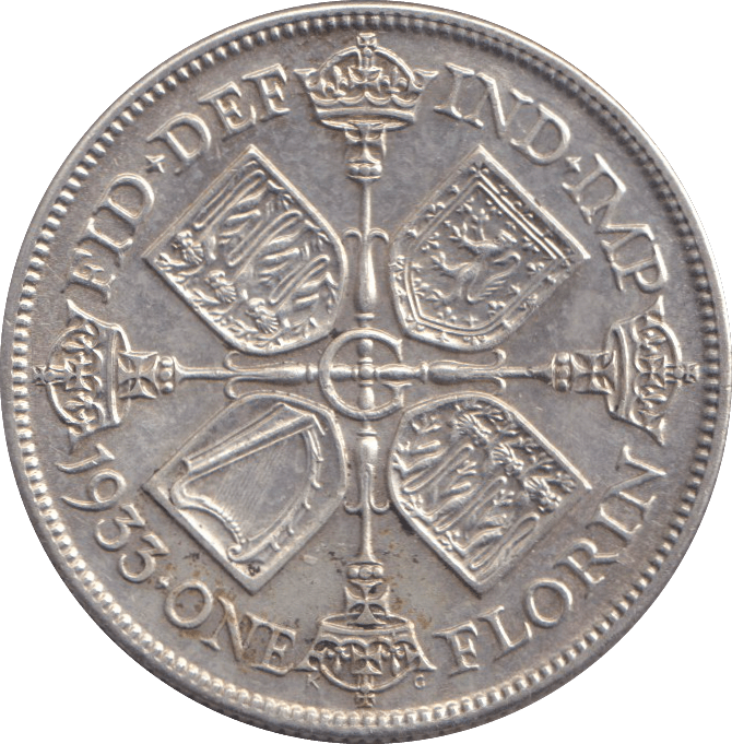 1933 FLORIN ( EF ) - FLORIN - Cambridgeshire Coins