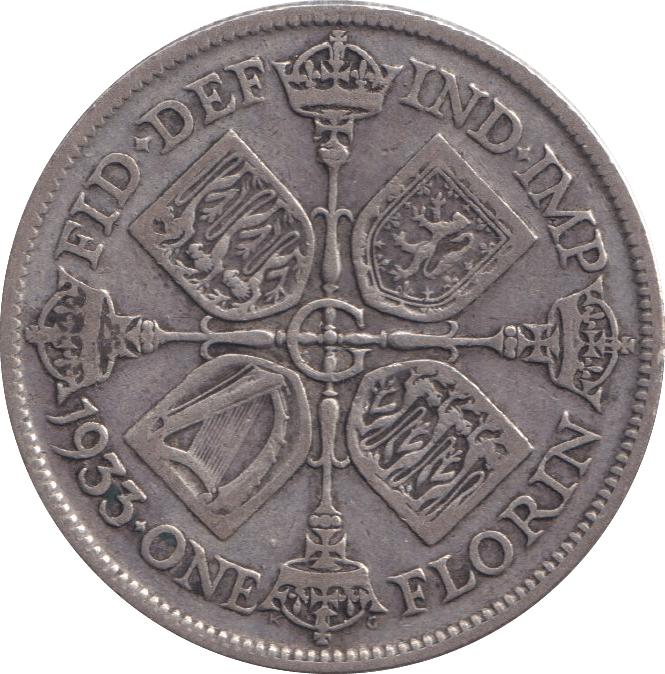 1933 FLORIN ( GF ) - FLORIN - Cambridgeshire Coins