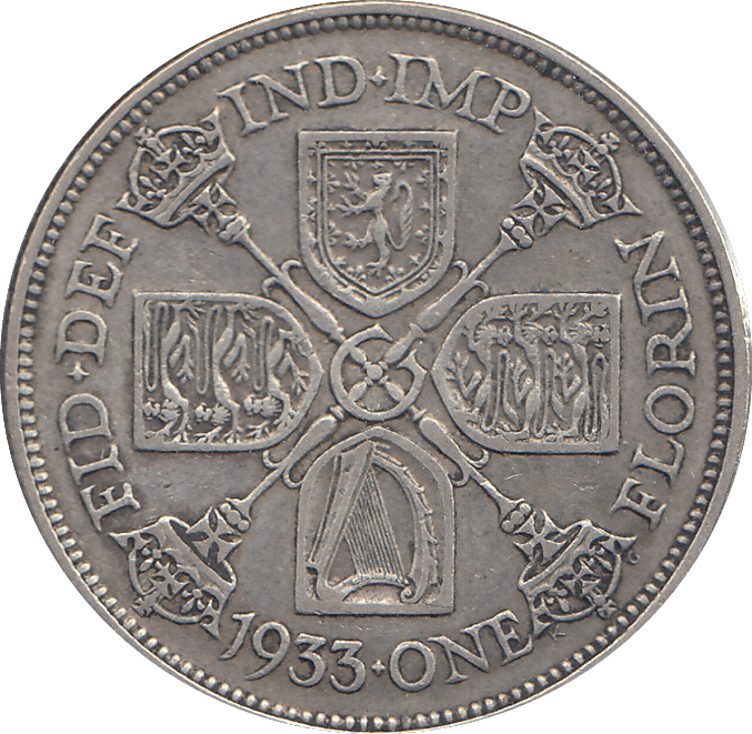 1933 FLORIN ( GF ) - FLORIN - Cambridgeshire Coins