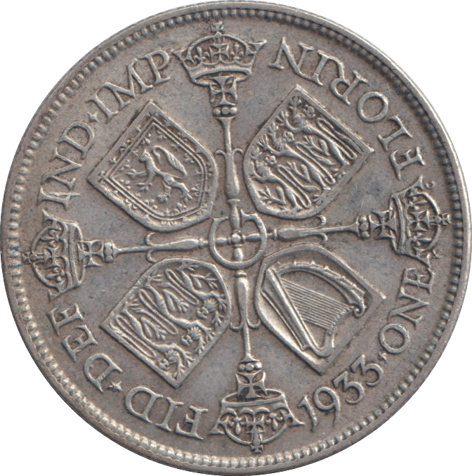 1933 FLORIN ( GVF ) - FLORIN - Cambridgeshire Coins