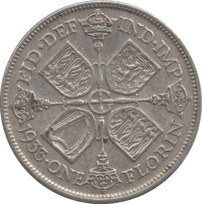 1933 FLORIN ( GVF ) - FLORIN - Cambridgeshire Coins