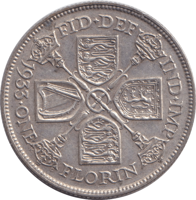 1933 FLORIN ( GVF ) - FLORIN - Cambridgeshire Coins