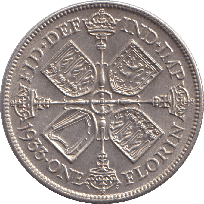 1933 FLORIN ( UNC ) - FLORIN - Cambridgeshire Coins