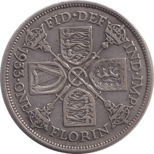 1933 FLORIN ( VF ) - FLORIN - Cambridgeshire Coins