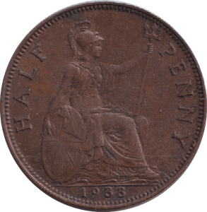1933 HALF PENNY ( EF ) - HALFPENNY - Cambridgeshire Coins