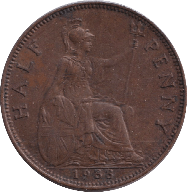 1933 HALF PENNY ( EF ) - HALFPENNY - Cambridgeshire Coins