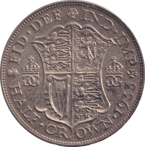 1933 HALFCROWN ( AUNC ) - HALFCROWN - Cambridgeshire Coins