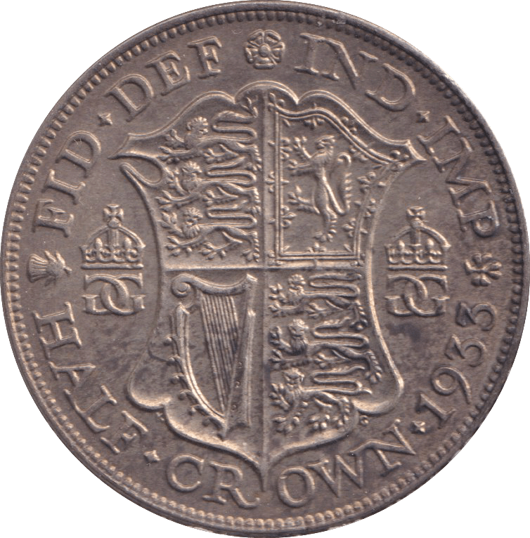 1933 HALFCROWN ( AUNC ) - HALFCROWN - Cambridgeshire Coins