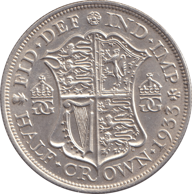 1933 HALFCROWN ( EF ) - Halfcrown - Cambridgeshire Coins