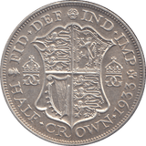 1933 HALFCROWN ( EF ) - HALFCROWN - Cambridgeshire Coins