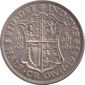 1933 HALFCROWN ( EF ) - WORLD COINS - Cambridgeshire Coins