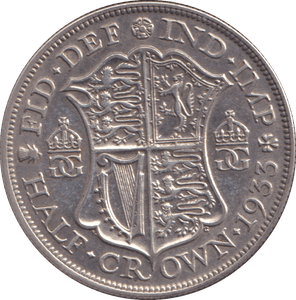 1933 HALFCROWN ( GVF ) - HALFCROWN - Cambridgeshire Coins