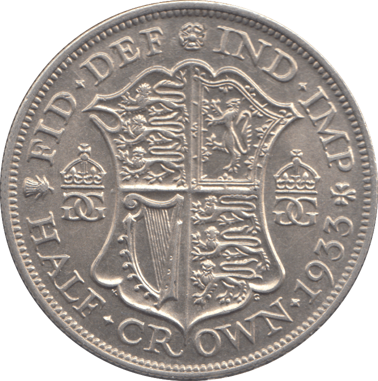 1933 HALFCROWN ( UNC ) - HALFCROWN - Cambridgeshire Coins
