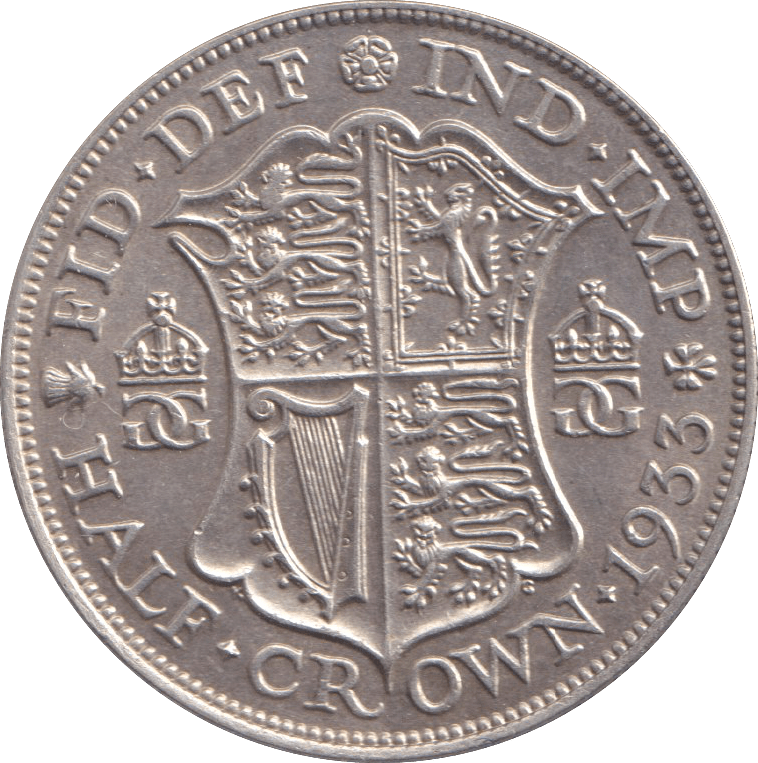 1933 HALFCROWN ( UNC ) - HALFCROWN - Cambridgeshire Coins