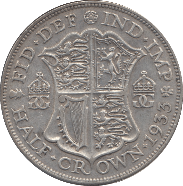 1933 HALFCROWN ( VF ) - Halfcrown - Cambridgeshire Coins