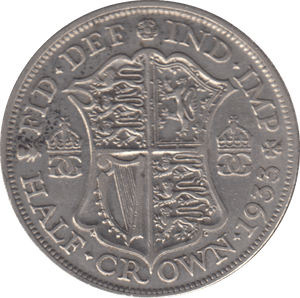 1933 HALFCROWN ( VF ) - HALFCROWN - Cambridgeshire Coins