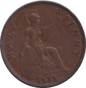 1933 HALFPENNY ( FINE ) - HALFPENNY - Cambridgeshire Coins
