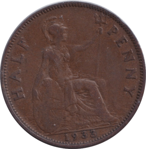 1933 HALFPENNY ( FINE ) - HALFPENNY - Cambridgeshire Coins