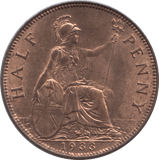 1933 HALFPENNY ( UNC ) - Halfpenny - Cambridgeshire Coins